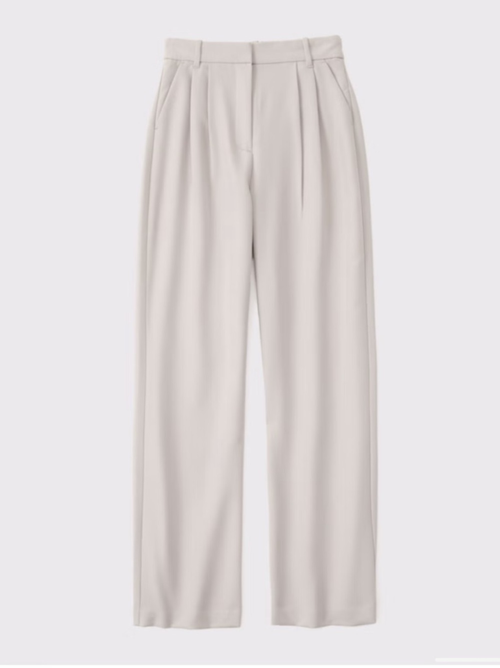 Abercrombie Curve Love A&F Sloane Tailored Wide Leg Pant - 27 Regular